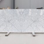 white and grey marble in slabs 2cm