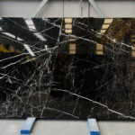 Nero Marquina marble for flooring and furniture