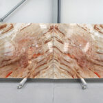 red and beige quartzite