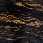 black and gold granite