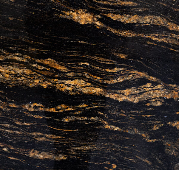 black and gold granite