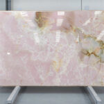 pink onyx for decorative elements