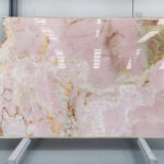 pink onyx for bathrooms