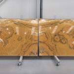 Orange onyx for interior cladding